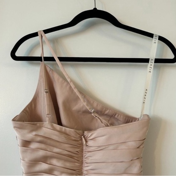 Azazie Mika Bridesmaid Dress Blush Pink Size 6 - Picture 6 of 10